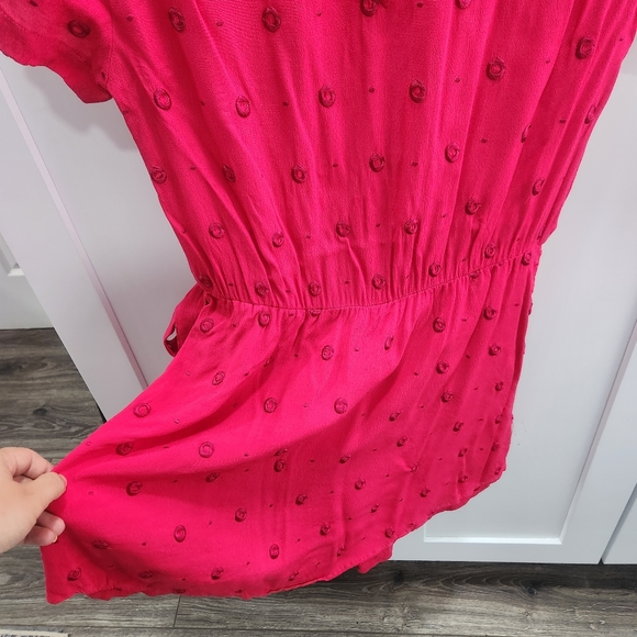 Anthropologie Ett:twa Greenbrier Embroidered Romper Pink Small - Picture 11 of 16